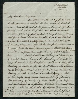 Incomplete Letter from Edith Thompson to My dear Aunt Elizabeth, May 29, 1923 Incomplete Letter from Edith Thompson to My dear Aunt Elizabeth, May 29, 1923