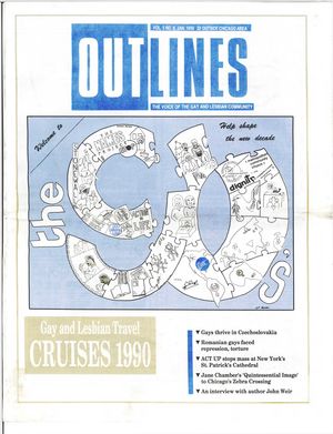 Outlines, The Voice of the Gay and Lesbian Community, Vol. 3 No. 8, Jan. 1990 Outlines, The Voice of the Gay and Lesbian Community, Vol. 3 No. 8, Jan. 1990