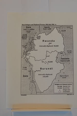 Map: Hutu Refugees and Displaced Persons, Mid-July 1996 Map: Hutu Refugees and Displaced Persons, Mid-July 1996