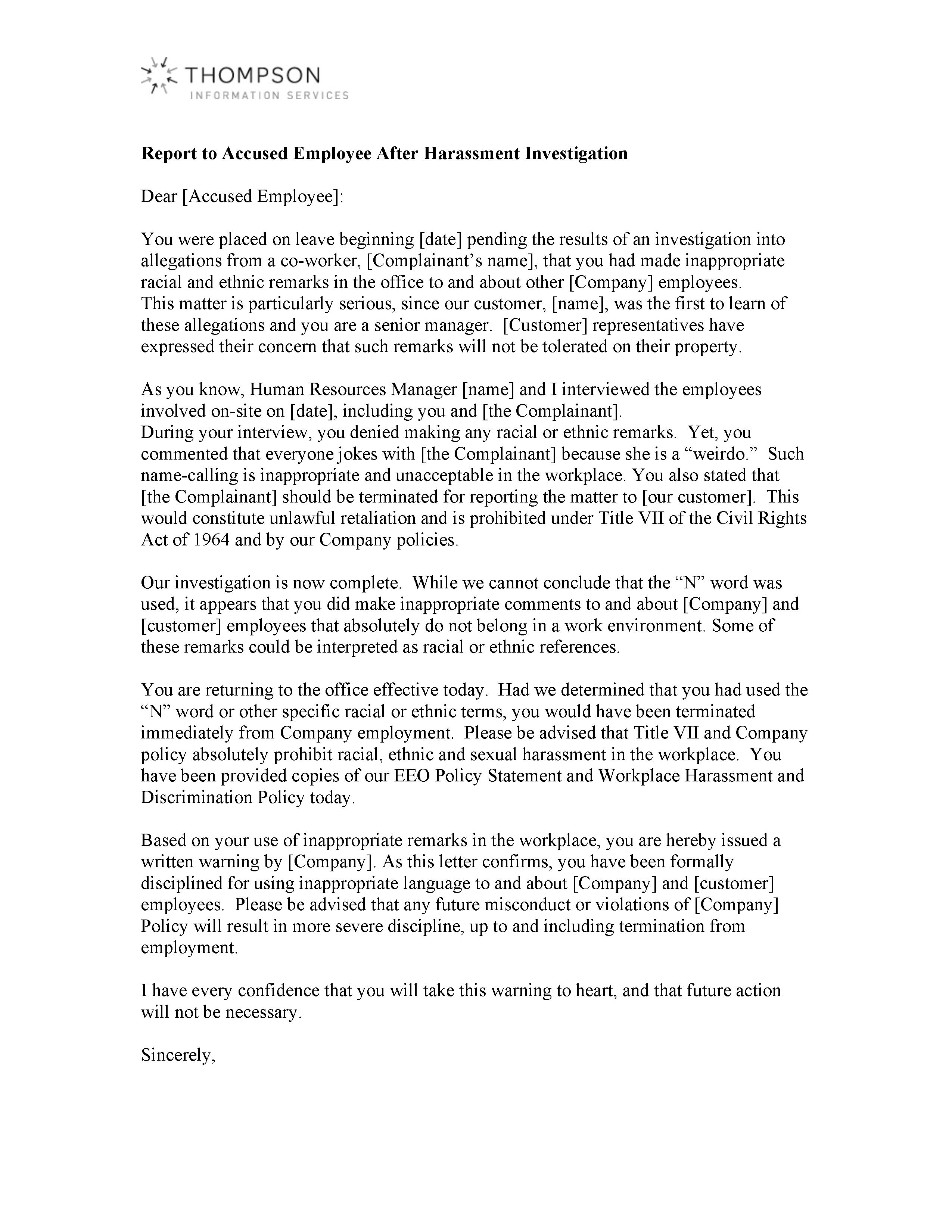 Warning Letter For Harassment from d3crmev290s45i.cloudfront.net