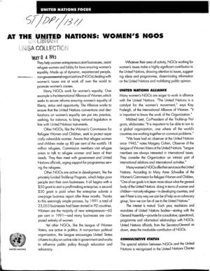 At the UN Women's NGOs At the UN Women's NGOs