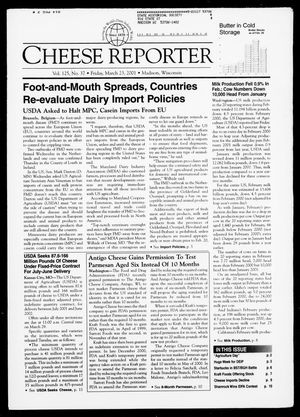 Cheese Reporter, Vol. 125, No. 37, Friday, March 23, 2001 Cheese Reporter, Vol. 125, No. 37, Friday, March 23, 2001