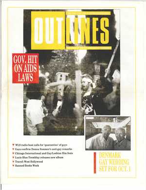 Outlines, The Voice of the Gay and Lesbian Community, Vol 3 No. 5, October 1989 Outlines, The Voice of the Gay and Lesbian Community, Vol 3 No. 5, October 1989