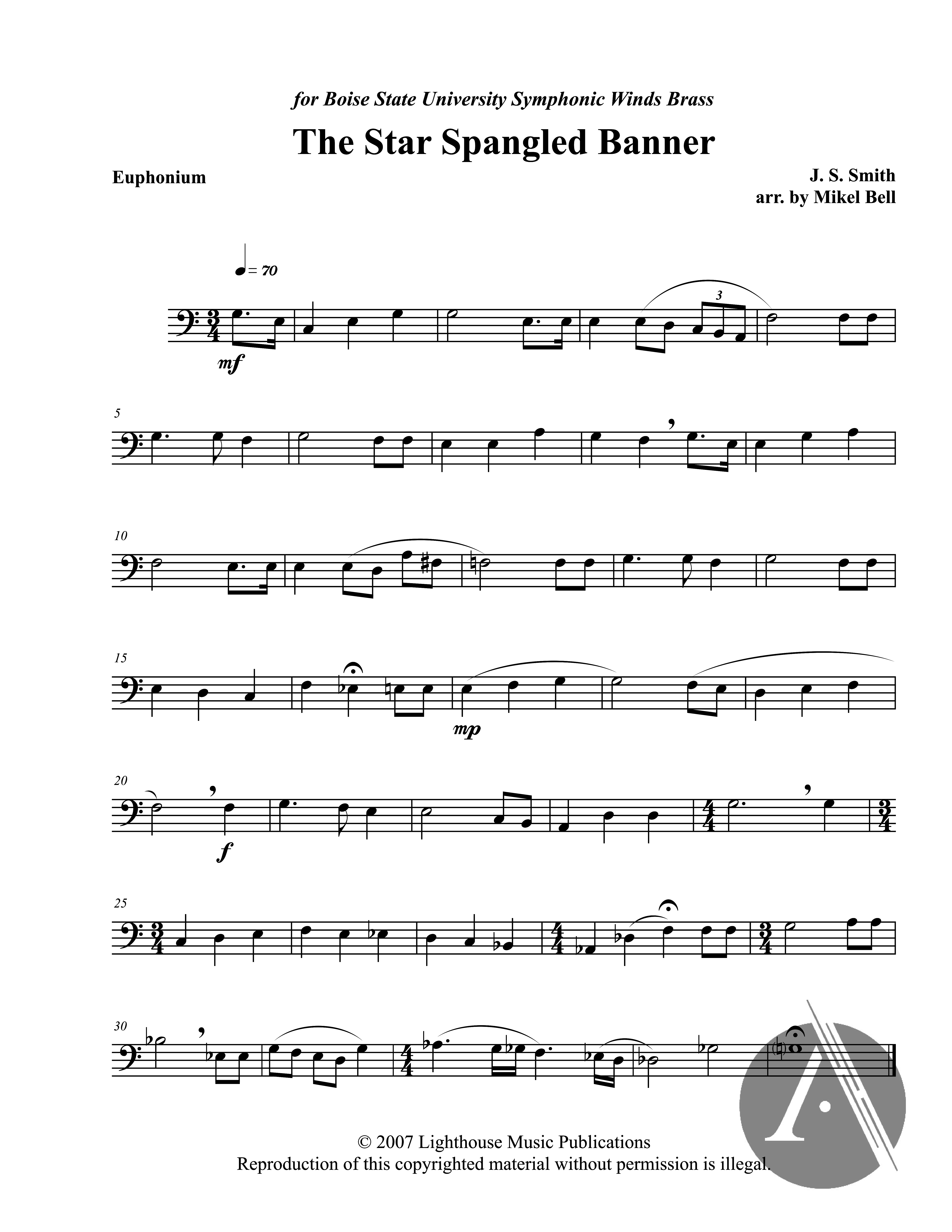 The Star Spangled Banner Euphonium Alexander Street A Proquest Company