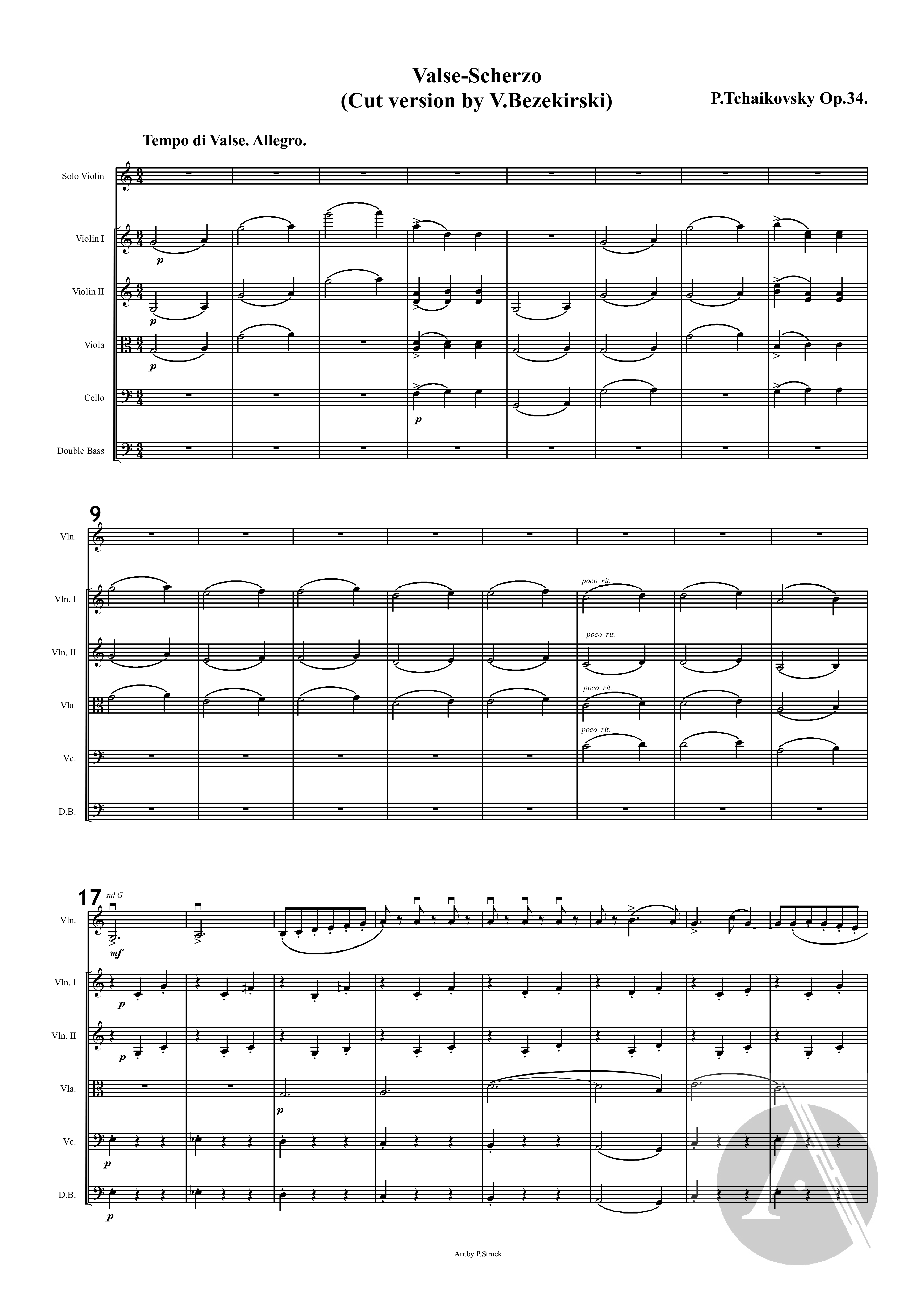 Scherzo In C Major Sheet Music Download Free In Pdf Or Midi