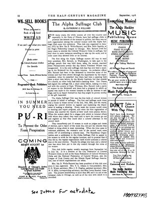 The Alpha Suffrage Club The Alpha Suffrage Club