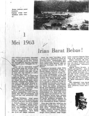 1 Mei 1963: Irian Barat Bebas! 1 Mei 1963: Irian Barat Bebas!