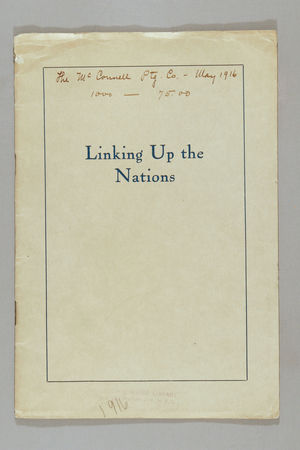 Linking up the Nations: A Sketch of the Work Directed by the Foreign Secretaries Financed by the National Board of the Young Women's Christian Associations of the United States. Linking up the Nations: A Sketch of the Work Directed by the Foreign Secretaries Financed by the National Board of the Young Women's Christian Associations of the United States.