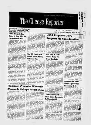 The Cheese Reporter, Vol. 86, No. 32, Friday, April 5, 1963 The Cheese Reporter, Vol. 86, No. 32, Friday, April 5, 1963