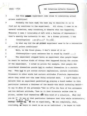 NBC Interviews With Carlo Prescott NBC Interviews With Carlo Prescott