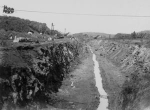 Construction of the Panama Canal, 1904 (b/w photo) Construction of the Panama Canal, 1904 (b/w photo)