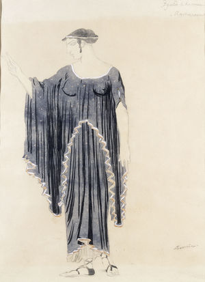 Costume Design For Oedipus At Colonnus Antigone C 1899 To 1909