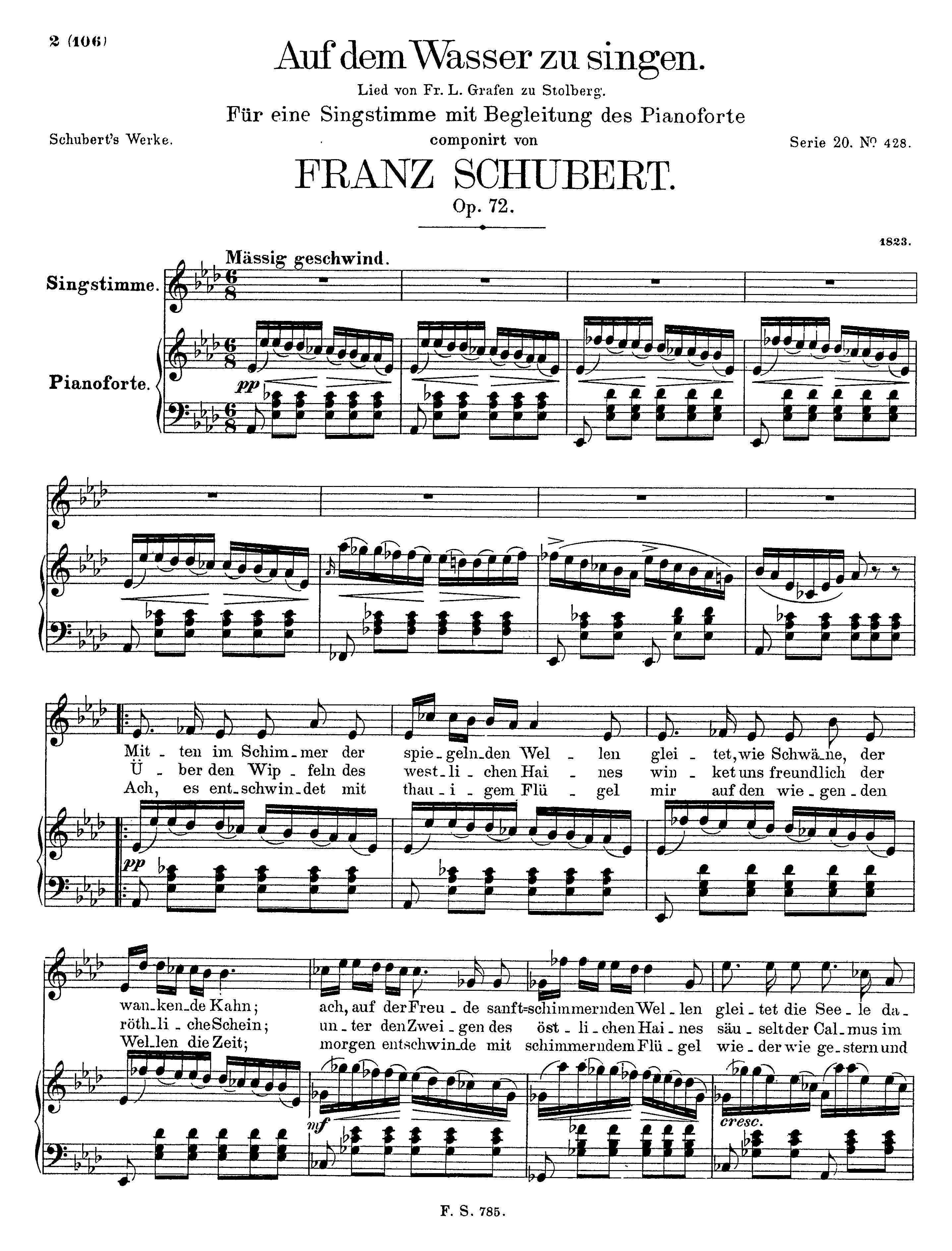 Auf Dem Wasser Zu Singen Alexander Street A Proquest Company