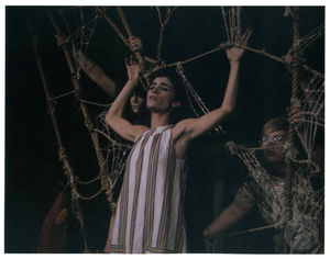 Production stills from Babes in the Bighouse by Megan Terry, produced by the Omaha Magic Theatre, Omaha, NE, November 1974. Directed by Jo Ann Schmidman. Production stills from Babes in the Bighouse by Megan Terry, produced by the Omaha Magic Theatre, Omaha, NE, November 1974. Directed by Jo Ann Schmidman.