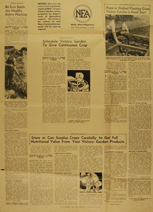 Series Of Newspaper Articles On Victory Gardens Alexander Street A Proquest Company