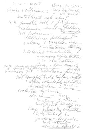 UN-ORT speech Notes UN-ORT speech Notes