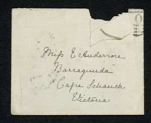 Envelopes addressed to Edith Thompson, ca. 1883 Envelopes addressed to Edith Thompson, ca. 1883