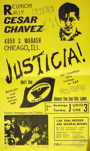 Flyer for a Farmworkers Rally with Teatro Desengano del Pueblo. Flyer for a Farmworkers Rally with Teatro Desengano del Pueblo.