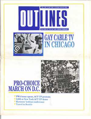 Outlines, The Voice of the Gay and Lesbian Community, Vol 2 No. 12, May 1989 Outlines, The Voice of the Gay and Lesbian Community, Vol 2 No. 12, May 1989