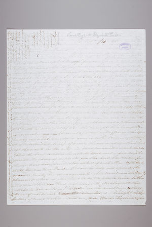 Letter from Sarah Pugh to Elizabeth Pease, January 20, 1846 Letter from Sarah Pugh to Elizabeth Pease, January 20, 1846