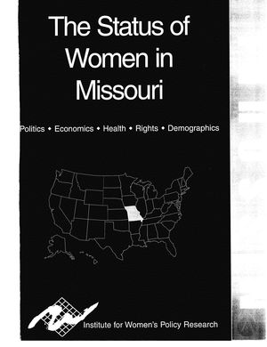 The Status of Women in Missouri, 2002 The Status of Women in Missouri, 2002