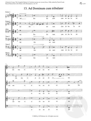 13. Ad Dominum cum tribularer 13. Ad Dominum cum tribularer