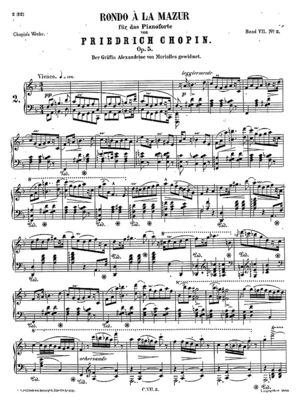 Rondo á la Mazur Rondo á la Mazur