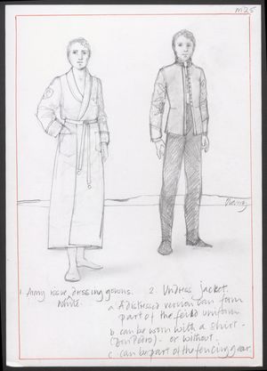 1. Army Issue White Dressing Gowns, 2. Undress Jackets 1. Army Issue White Dressing Gowns, 2. Undress Jackets