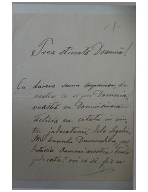 Dionisie Vaida To Emilia Dr Rațiu 5 February 1895 Alexander Street A Proquest Company
