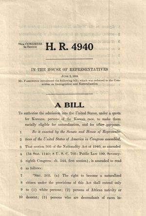 H.R. Res. 4940, 78th Congress, 2nd Session, June 2, 1944 H.R. Res. 4940, 78th Congress, 2nd Session, June 2, 1944