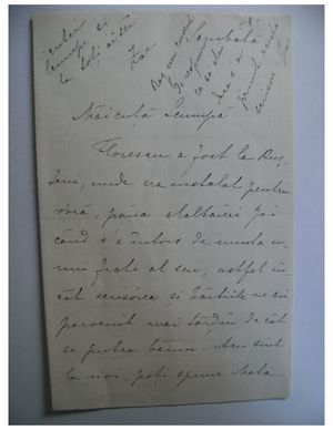 Zoe Arion To Emilia Dr Rațiu Bucharest October 1905 Alexander Street A Proquest Company