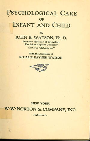 Psychological Care of Infant and Child Psychological Care of Infant and Child