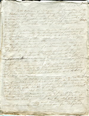 Journal of First Day of the World's Anti-Slavery Convention Journal of First Day of the World's Anti-Slavery Convention