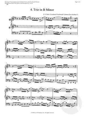 4. Trio in B Minor, BWV 787-801, B Minor 4. Trio in B Minor, BWV 787-801, B Minor