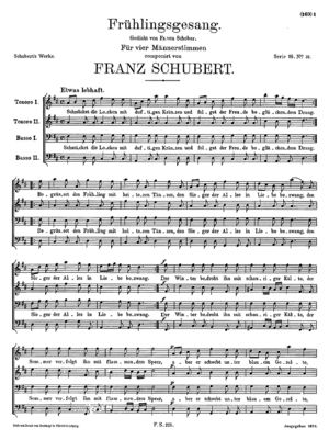 Frühlingsgesang Frühlingsgesang