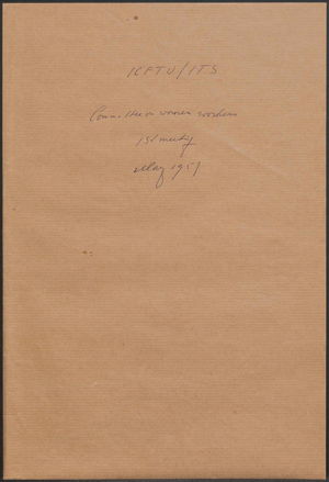 Joint ICFTU / ITS Consultative Committee of Women Workers' Questions: First Session, Brussels, 28-29 May 1957 Joint ICFTU / ITS Consultative Committee of Women Workers' Questions: First Session, Brussels, 28-29 May 1957