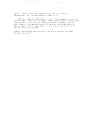 The War Record of a Pacifist: World War II Diary, Partial The War Record of a Pacifist: World War II Diary, Partial