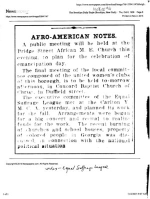Afro-American Notes Afro-American Notes