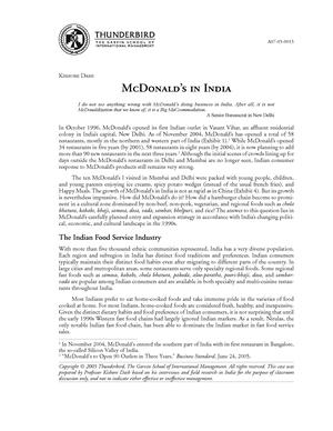 McDonald's in India McDonald's in India