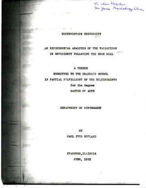 Thesis Submitted For The Degree Of Master