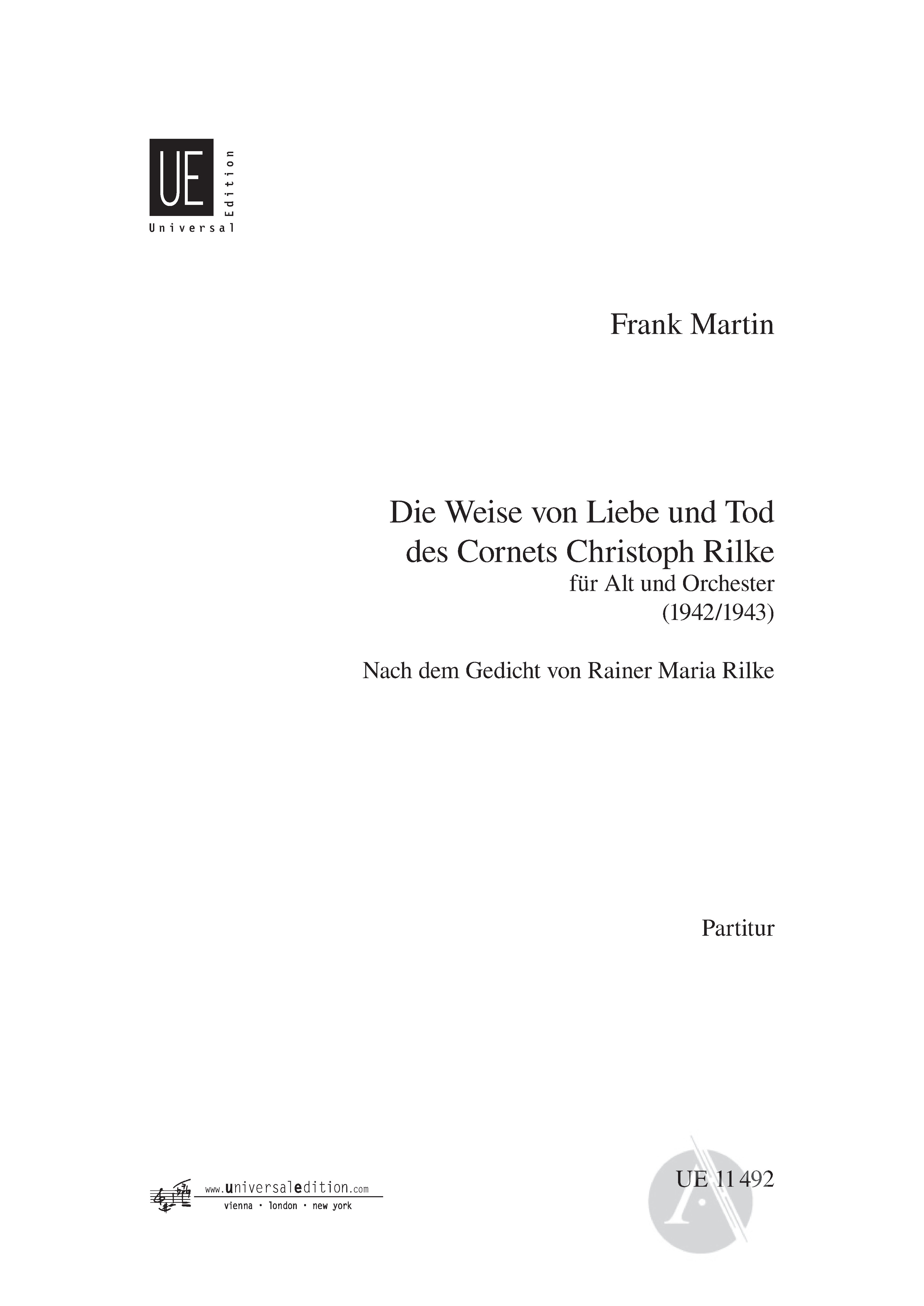 Die Weise Von Liebe Und Tod Des Cornets Christoph Rilke Alexander Street A Proquest Company