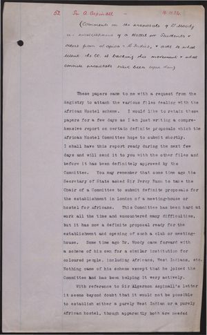 Collection of Documents re: African Club and Other Issues, 1932 Collection of Documents re: African Club and Other Issues, 1932