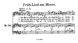 Früh-Lied am Meere Früh-Lied am Meere