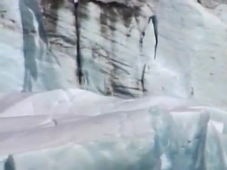 Image of an ice mountain representing extreme weather