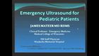 Emergency Ultrasound for Pediatric Patients