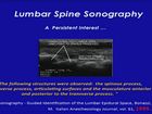 Ultrasound Evaluation of the Spine