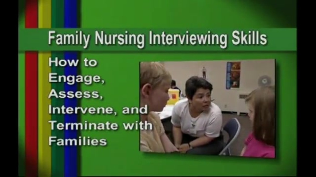 Nurse talking with kids