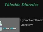 Heart Medications, Thiazide diuretics