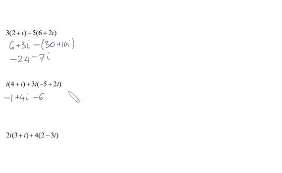 Complex Numbers: Exercises - Alexander Street, a ProQuest Company