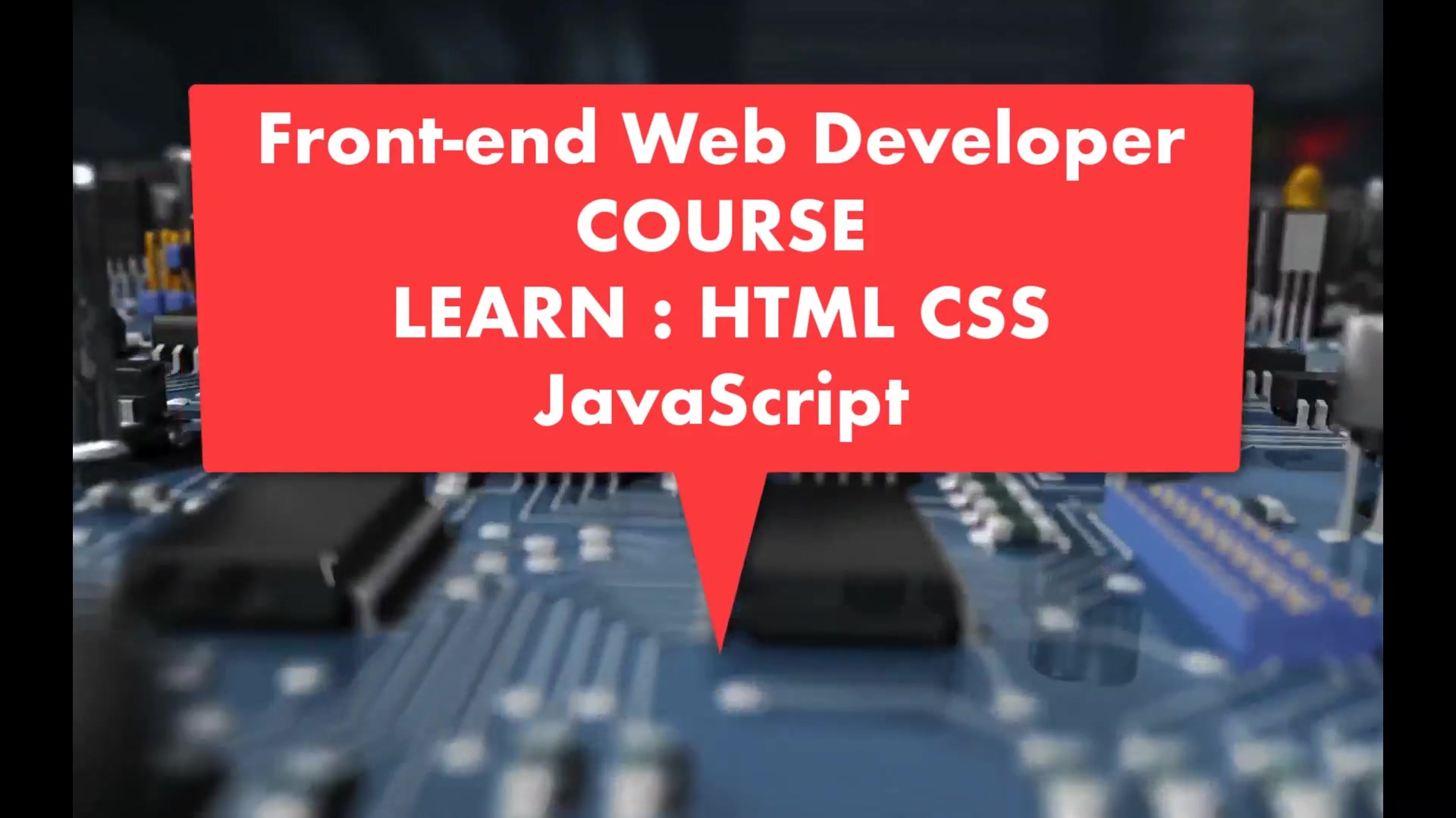 front end javascript css html